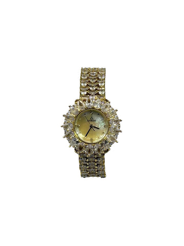 FITRON Royal Sparkle – Crystal Gold Women’s Watch