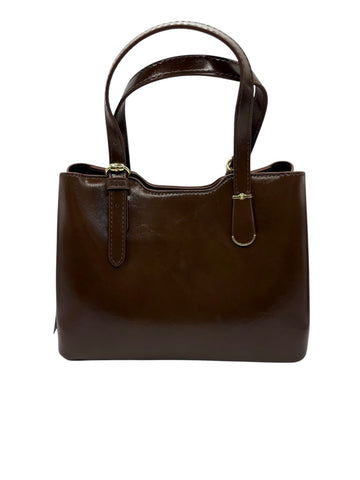 Mocha Classic Shoulder Tote