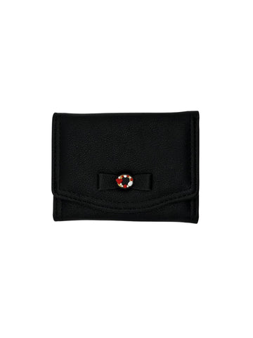 Minimalist Women’s Wallet with Bow & Heart Charm