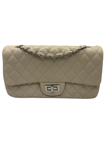Quilted Classic Chain – Faux Leather Shoulder Bag