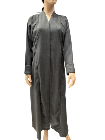Queen Style Design Grey Abaya – Modern Elegance in Classic Grey