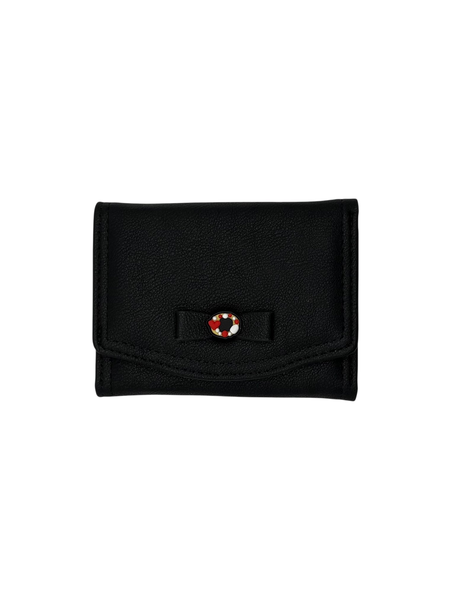 Minimalist Women’s Wallet with Bow & Heart Charm